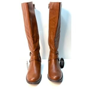 Style & Co Women's Margoo Riding Boots Acorn Brown Size 7M NWT and BOX